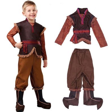 Kinder Jungen Frozen Kristoff Bjorgman Cosplay Kostum Karneval Fasching Kleidung