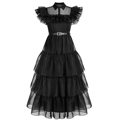 Wednesday Tullkleid Volantkleid Faschingskostume Party Kinder Madchen Cosplay