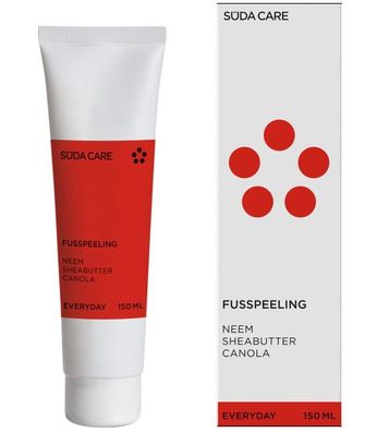SÜDA CARE - Everyday - Fußpeeling 150 ml Pflegende und regenerierende Peeling-Creme