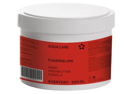 SÜDA CARE - Everyday - Fußpeeling 500 ml Pflegende und regenerierende Peeling-Creme