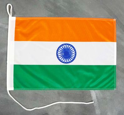 Fahne Flagge Indien - Bootsfahne - 30 x 40 cm