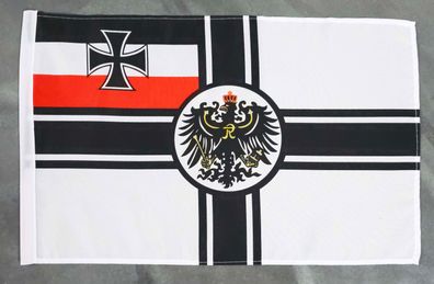 Fahne Flagge Deutsches Reich - Kaiserliche Marine - Stockfahne - 30 x 45 cm