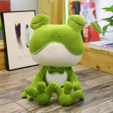 Niedliches Stofftier Plusch Stofftier Frosch Kuschelkissen Puppe Kinder Gutenachtgesc