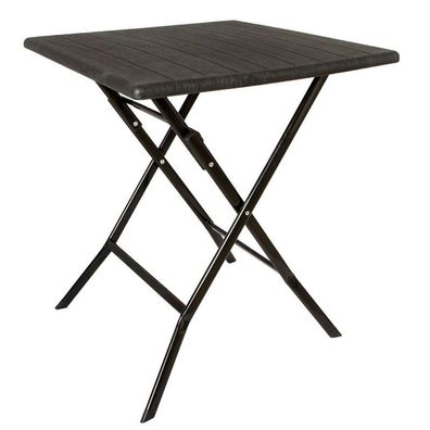 Klapptisch in Holz-Optik, Balkontisch mit Tischplatte 62 x 62 cm (L x B)