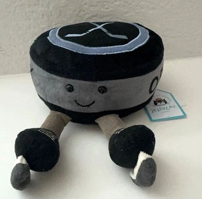 Jellycat Amuseable Cute Hockey Puck 10 cm Pluschtier BNWT Neu mit Etikett und Geschen