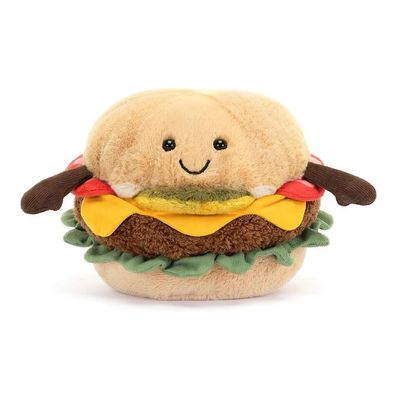 Jellycat 11CM Amuseable Burger Plusch Stofftier Lebensmittel Burger Beanie Plusch Spi