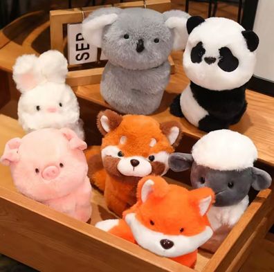 Weiches Pluschtier-Schlagarmband Fuchs Koala Schaf Roter Panda Capybara Schlagband Sp