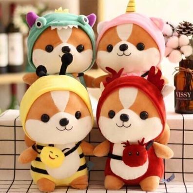 Tier Shiba Inu Plusch Spielzeug Eichhornchen Puppe Corgi Chai Kissen Dinosaurier Plus