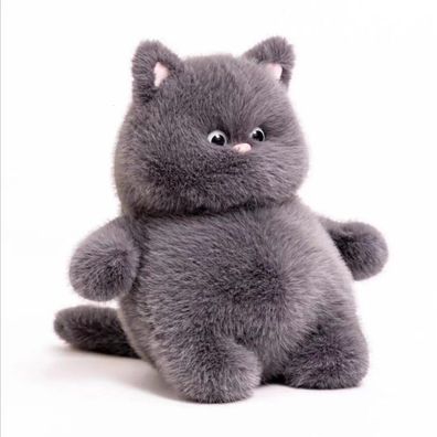 35cm Big Chubb Graue Katze Pluschtier Plusch Kuscheltier Kissen Neue Katzenpuppe Spie