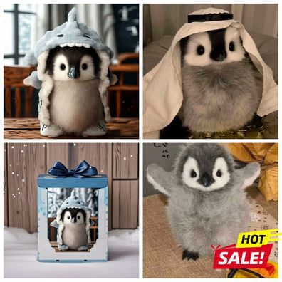 NEU Realistischer Pluschpuppen-Pinguin ausgestopfte weiche Pluschpuppe im fotorealist
