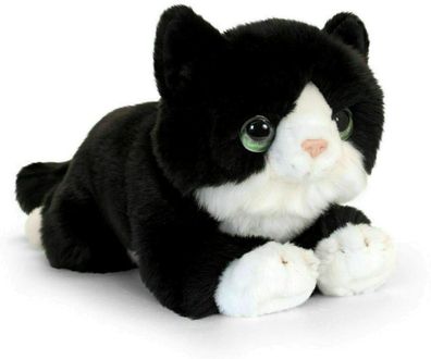 Keel Toys Katzchen schwarz 32 cm Stofftier Plusch Signature Cuddle Cat Spielzeug