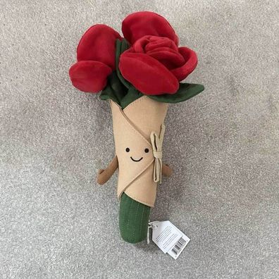 Brandneuer Jellycat Amuseable Rose Bouquet Entzuckendes Pluschtier fur jedermann
