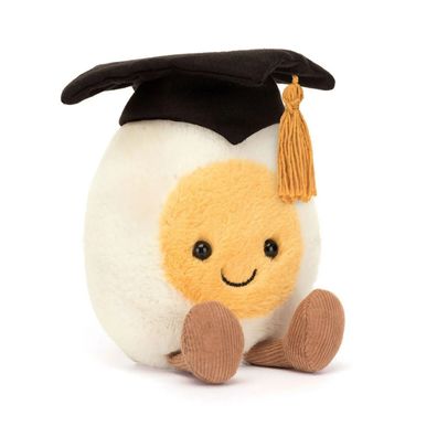 Jellycat Pluschtier zum Amusieren gekochtes Ei Abschlussspielzeug Geschenk NEU