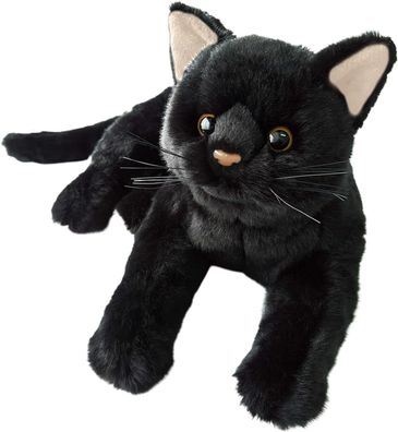 Schwarzes Katzen-Pluschtier subes schwarzes Katzen-Stofftier 12 Zoll realistische Kat