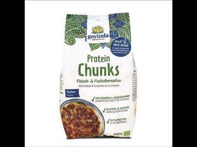 Govinda 6x Bio Protein Chunks, Flocken 125g
