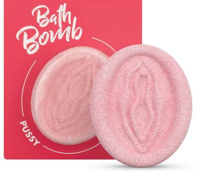 Pussy Badebombe Rosa Sex-Schaumbad RosenDuft Badesalz Körperpflege Wellness Bad
