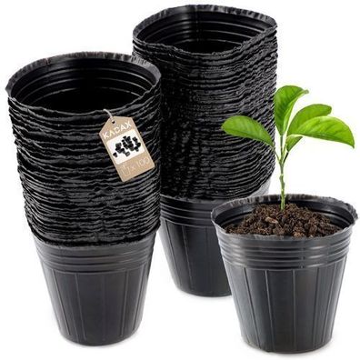 KADAX Blumentopf für Setzlinge, 7 cm, 100 Stück