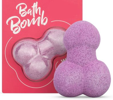 Penis Badebombe Cherry Schaumbad Kirsche Duft Badesalz Körperpflege Wellness Bad