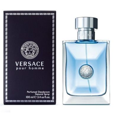Versace Pour Homme Deodorant Spray 100ml - Luxurioeser Herrenduft mit Gratisversa