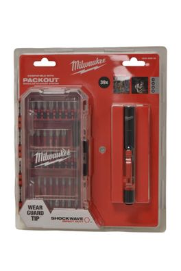 Milwaukee Shockwave Set 39 tlg + Leuchte - 4932498608