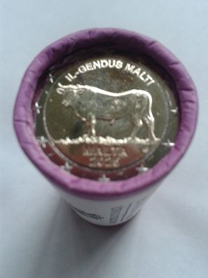Rolle 2 euro 2025 Malta Maltesischer Ochse Rolle Malta 2025 Maltesischer Ochse