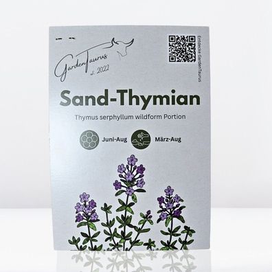 Sand-Thymian (Thymus serphyllum) wildform, Portion, Bodendecker trittfest