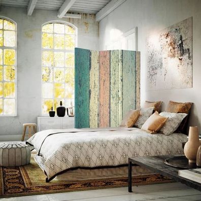 Ortego Room Divider Raumteil 170x110 Mehrfarbig Trennwand Falttür Leinwand NEU