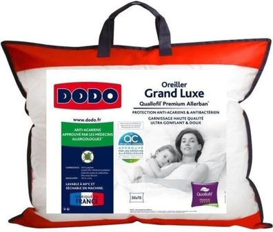 DODO Grand Luxe Quallofil Allerban Kopfkissen 50x70cm Schlafkissen Kissen NEU