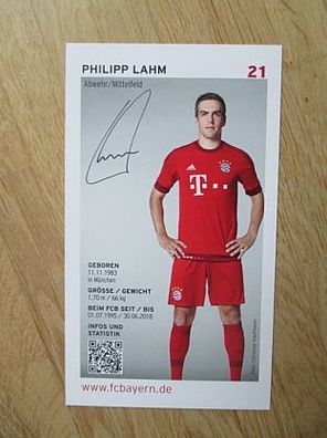 FC Bayern München Saison 15/16 Philipp Lahm - Autogramm!!!