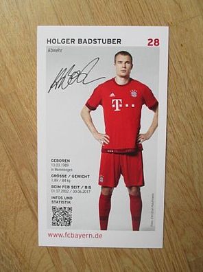 FC Bayern München Saison 15/16 Holger Badstuber - Autogramm!!!