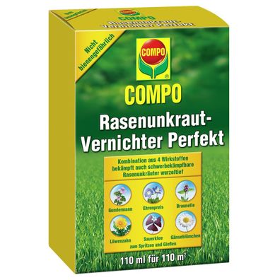 COMPO Rasenunkraut-Vernichter Perfekt für 110 m² - 110 ml