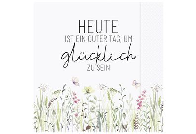 LA VIDA Lunch-'Serviette fÃ¼r Dich - Heute ist ein guter Tag, um glÃ¼cklich zu