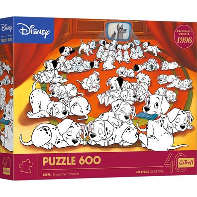 Trefl, Disney Dalmatiner, Trefl 40 Jahre, 600 Teile Puzzle
