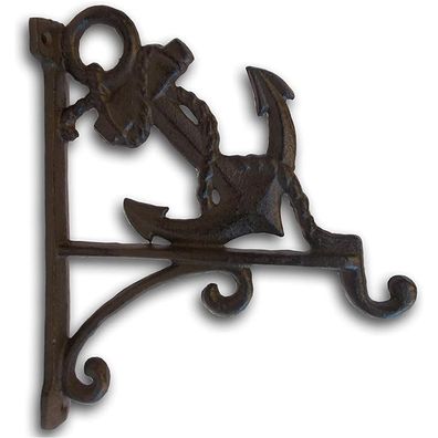 Hakenkonsole aus Metall mit Anker
