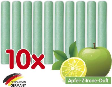 10-er Set Duftsteine Nachfüllset Apfel-Zitrone WC-Bürste CLEANmaxx NEU