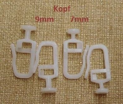 Gardinengleiter für Innenlaufschiene 4mm