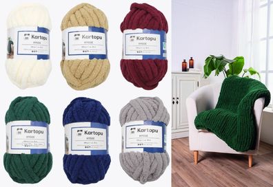 300g Kartopu Hygge Chunky Strickwolle Häkelgarn Stricken Häkeln GP 41,67€/1kg