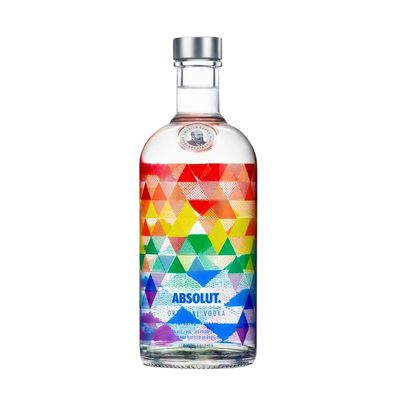 Absolut Vodka Mix Pride 0,7L - Limited Edition 2016 LGBTQ Pride Farben Wodka Flasche