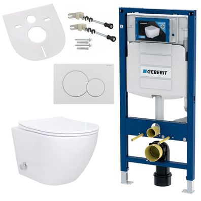 Spülrandloses Wand Hänge WC Set Taharet Toilette Randlos kompatibel mit Vorwande