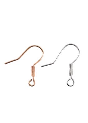 Ohrring-Haken aus Messing, Paar, bronzefarben