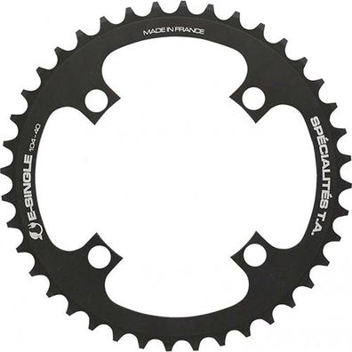 Kettenblatt E-Single , 44 schwarz, Ø 104 außen/innen, TA, PL-42104309-44
