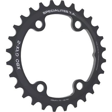 Kettenblatt X80 GRX-2 Gravel, 31 schwarz, innen, 10/11-f, TA, PL-480801G9-31