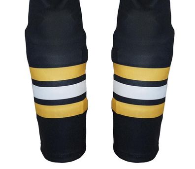 Eishockey Stutzen STEEL Sublimiert Boston-Schwarz