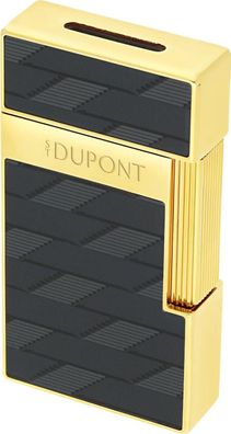 S.T. Dupont Biggy Monogram Schwarz/Gold – Luxus Jet Feuerzeug unbefüllt