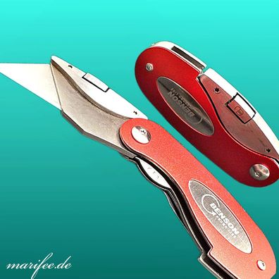 Profi-Universalmesser, klappbar mit Gürtelclip, Trapezklinge Art.-Nr. 20014