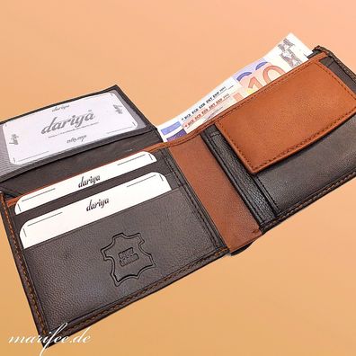 Kombi-Geldbörse Nappa-Leder, Portemonnaie Art.-Nr. 13105