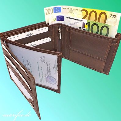 Kombi-Geldbörse Nappa-Leder, Portemonnaie Art.-Nr. 13106