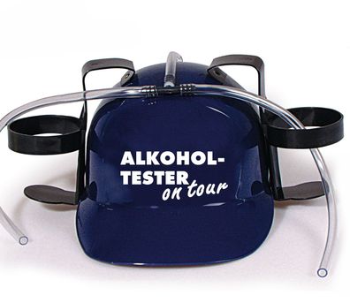 Trinkhelm Spaßhelm mit Print - Alkoholtester on Tour - 51630