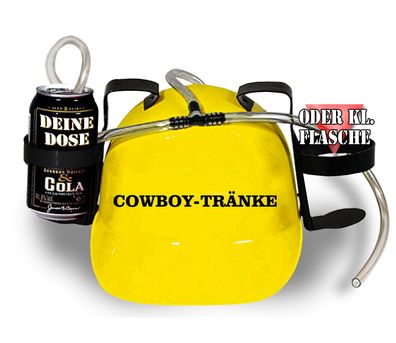 Trinkhelm Spaßhelm mit Print - Cowboy-Tränke - 51608