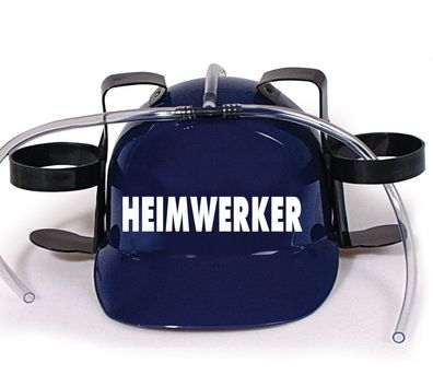 Trinkhelm Spaßhelm mit Print - Heimwerker - 51652 blau